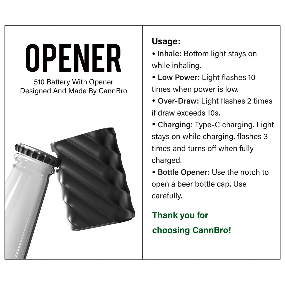 510 Opener Battery (OPENER)